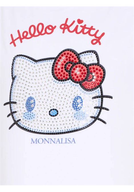 T-shirt con strass MONNALISA KIDS | 19G617 70050099